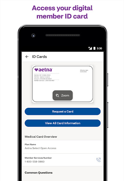 Aetna Health app screenshot 2